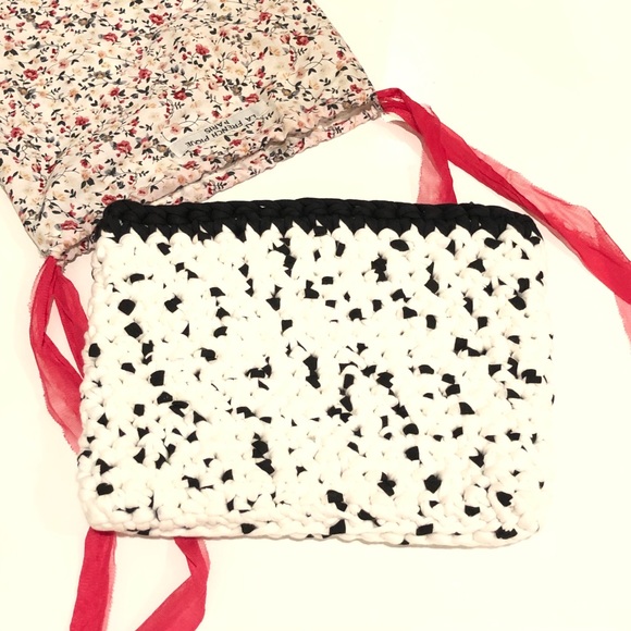 Le French Pique Woven Clutch Bag New - Picture 5 of 16